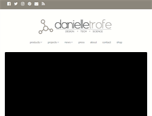 Tablet Screenshot of danielletrofe.com